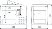 Waeco CF40 dimensions